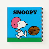 pinda's | Snoopy Football Kicker Notitieboek (Achterkant)