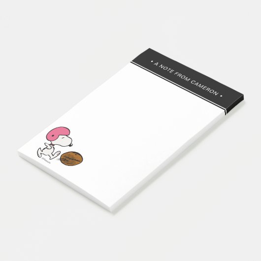 pinda's | Snoopy Football Kicker Post-it® Notes (Schuin)