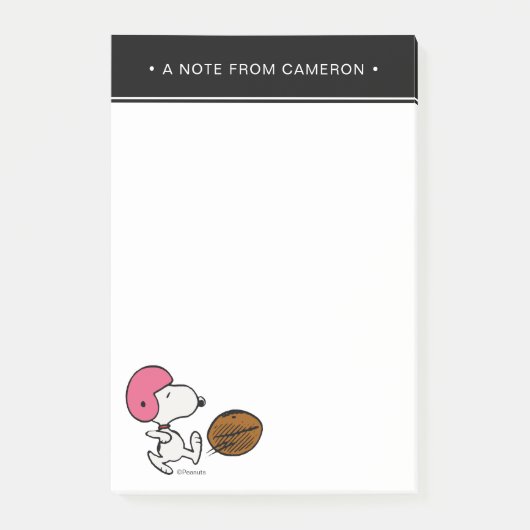 pinda's | Snoopy Football Kicker Post-it® Notes (Voorkant)