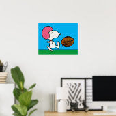 pinda's | Snoopy Football Kicker Poster (Thuiskantoor)