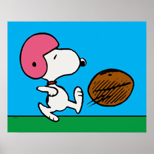 pinda's   Snoopy Football Kicker Poster