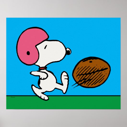 pinda's | Snoopy Football Kicker Poster (Voorkant)
