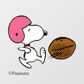 pinda's | Snoopy Football Kicker Raamsticker (Vel)