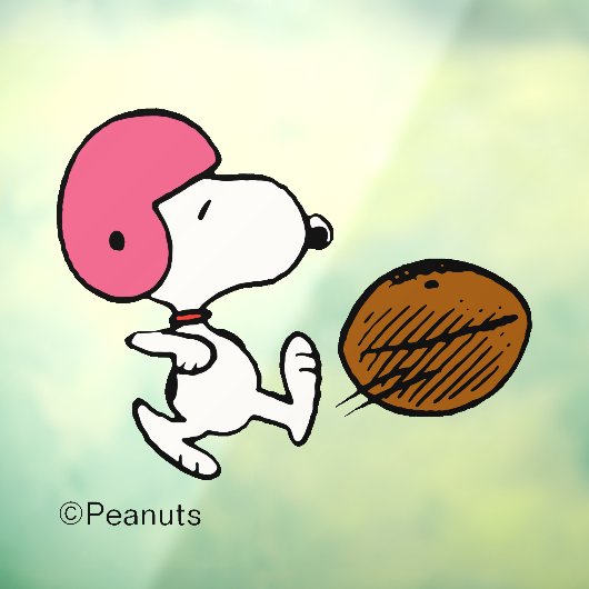 pinda's | Snoopy Football Kicker Raamsticker (Vel 3)