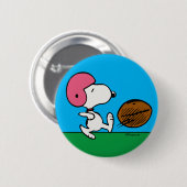 pinda's | Snoopy Football Kicker Ronde Button 5,7 Cm (Voorkant /achterkant)