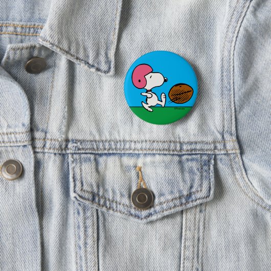 pinda's | Snoopy Football Kicker Ronde Button 5,7 Cm (In situ)