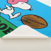 pinda's | Snoopy Football Kicker Sherpa Deken (3/4)