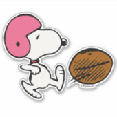 pinda's | Snoopy Football Kicker Sticker (Voorkant)