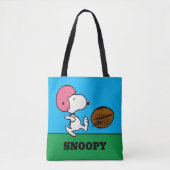 pinda's | Snoopy Football Kicker Tote Bag (Voorkant)