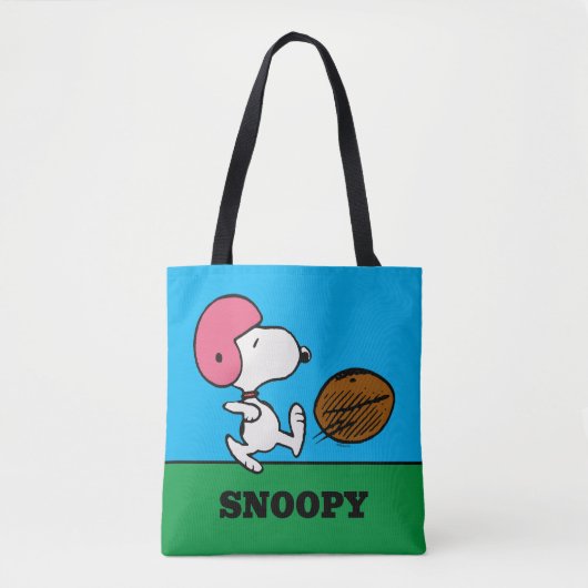pinda's | Snoopy Football Kicker Tote Bag (Voorkant)
