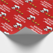pinda's | Snoopy & Friends Winter | Jouw namen toe Cadeaupapier (Hoek)