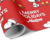 pinda's | Snoopy & Friends Winter | Jouw namen toe Cadeaupapier (Rol Hoek)