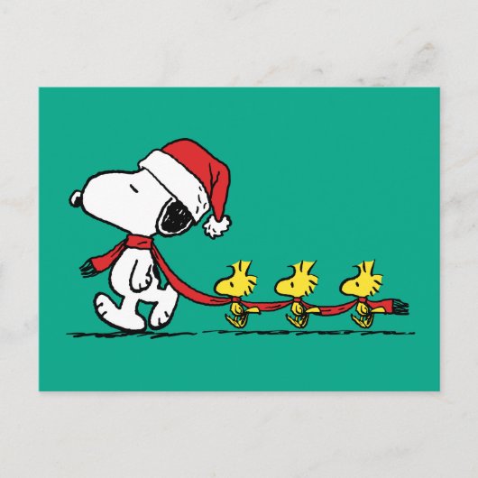 pinda's | Snoopy & Friends Winter Scarf Briefkaart (Voorkant)