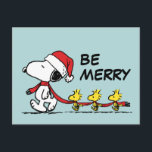 pinda's | Snoopy & Friends Winter Scarf Briefkaart<br><div class="desc">Viel de feestdagen en je liefde voor pinda's op met dit schattige ontwerp met Snoopy,  Woodstock en vrienden die een rode wintersjaal dragen.</div>