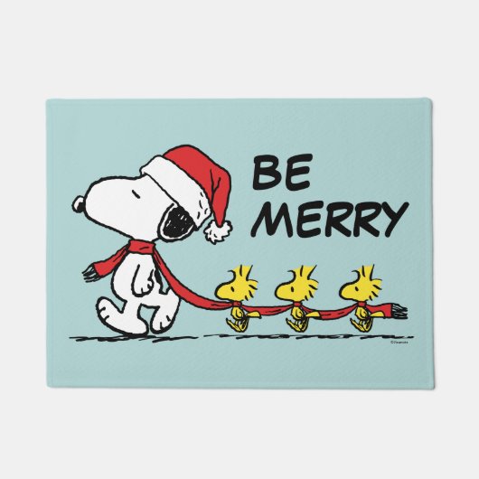pinda's | Snoopy & Friends Winter Scarf Deurmat (Voorkant)