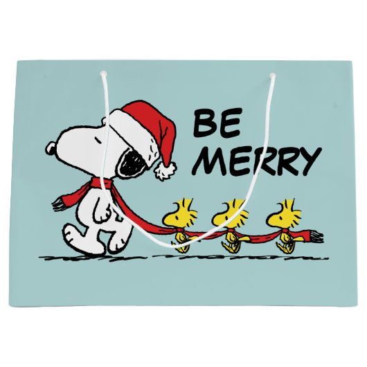 pinda's | Snoopy & Friends Winter Scarf Groot Cadeauzakje (Voorkant)