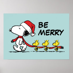 pinda's   Snoopy & Friends Winter Scarf Poster