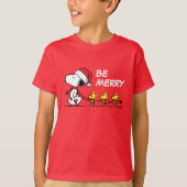 pinda's | Snoopy & Friends Winter Scarf T-shirt (Voorkant)