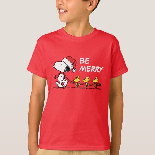 pinda's | Snoopy & Friends Winter Scarf T-shirt (Voorkant)