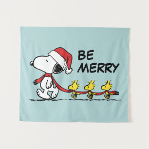 pinda's Snoopy & Friends Winter Scarf Wandkleed