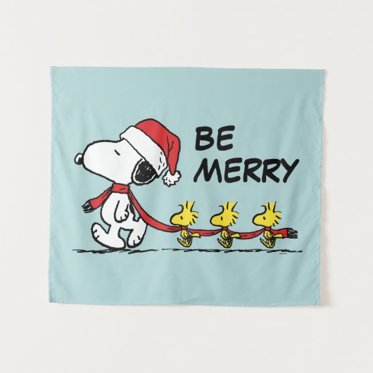 pinda's | Snoopy & Friends Winter Scarf Wandkleed (Voorkant (horizontaal))