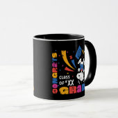 Pinda's Snoopy Gefeliciteerd Geslaagd Afstuderen C Mok (Voorkant rechts)