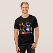 Pinda's Snoopy Gefeliciteerd Geslaagd Afstuderen C Tri-Blend Shirt (Voorkant volledig)