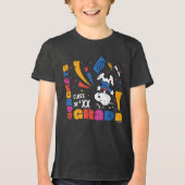 Pinda's Snoopy Gefeliciteerd Geslaagd Afstuderen C Tri-Blend Shirt (Voorkant)