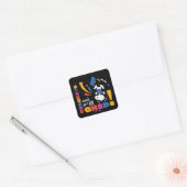 Pinda's Snoopy Gefeliciteerd Geslaagd Afstuderen C Vierkante Sticker (Envelop)