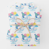 PINDA'S | Snoopy Gelukkige Verjaardagsballonnen Inpakpapier Vel (In situ)