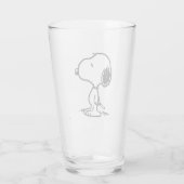 pinda's | Snoopy Glas (Achterkant)