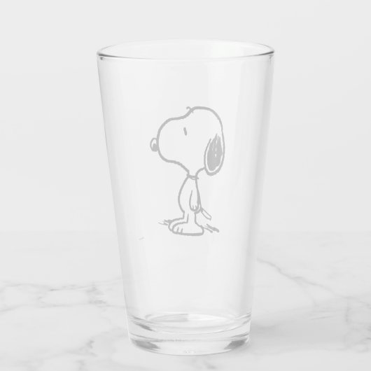 pinda's | Snoopy Glas (Achterkant)