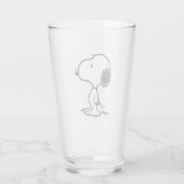 pinda's | Snoopy Glas (Achterkant)