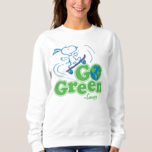 pinda's   Snoopy Go Green Schaats Board Trui