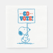 pinda's | Snoopy - Go Vote Sign. Servet (Voorkant)