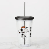 pinda's | Snoopy Golf Swing Acryl Drinkbeker (Voorkant)