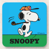 pinda's | Snoopy Golf Swing Bier Onderzetter (Voorkant)