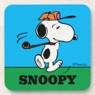 pinda's   Snoopy Golf Swing Bier Onderzetter