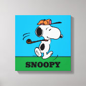 pinda's | Snoopy Golf Swing Canvas Afdruk (Voorkant)