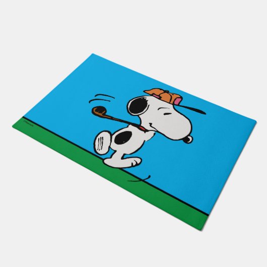 pinda's | Snoopy Golf Swing Deurmat (Schuin)