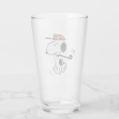 pinda's | Snoopy Golf Swing Glas (Achterkant)