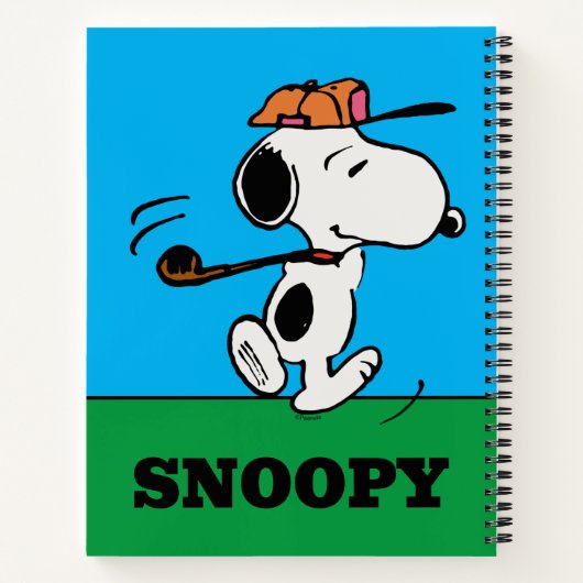 pinda's | Snoopy Golf Swing Notitieboek (Achterkant)