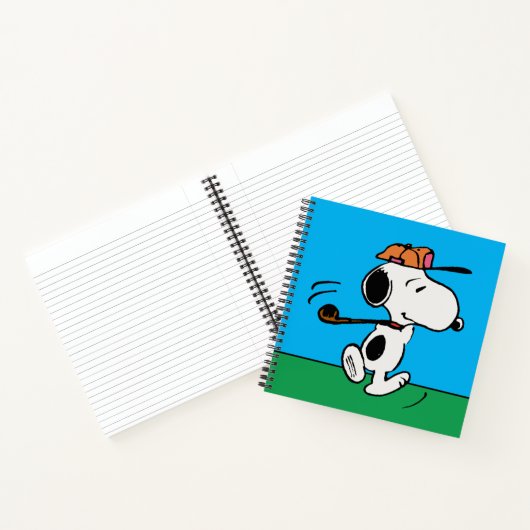 pinda's | Snoopy Golf Swing Notitieboek (Binnen)