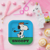 pinda's | Snoopy Golf Swing Papieren Bordje (Feest)