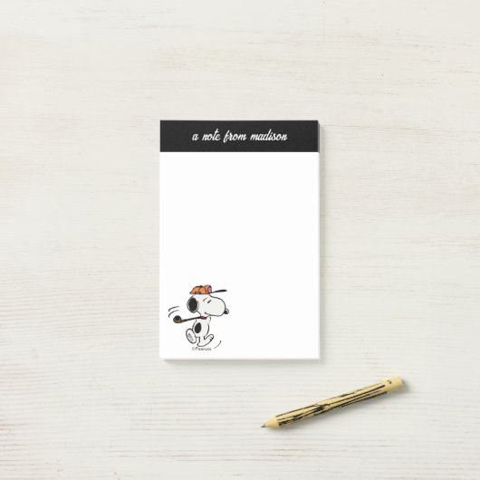 pinda's | Snoopy Golf Swing Post-it® Notes (Op bureau)