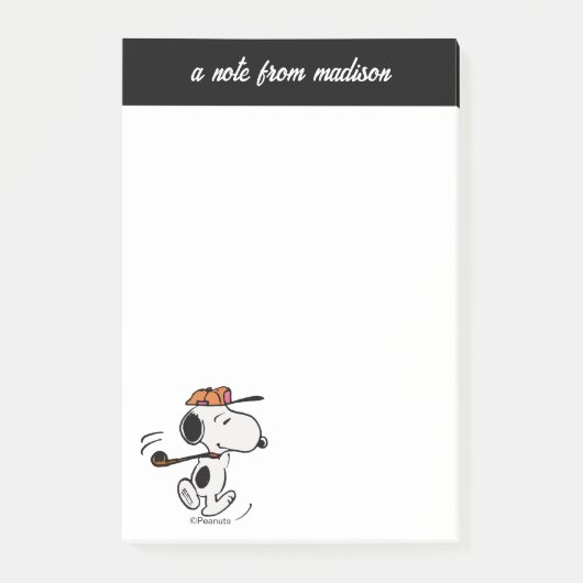 pinda's | Snoopy Golf Swing Post-it® Notes (Voorkant)
