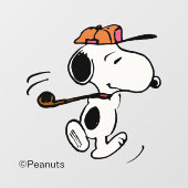 pinda's | Snoopy Golf Swing Raamsticker (Vel)