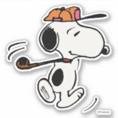 pinda's | Snoopy Golf Swing Sticker (Voorkant)
