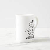 pinda's | Snoopy Greatest Teacher Personalized Porselein Kop (Voorkant rechts)