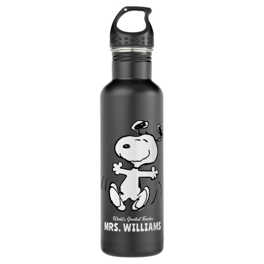 pinda's | Snoopy Greatest Teacher Personalized Waterfles (Voorkant)